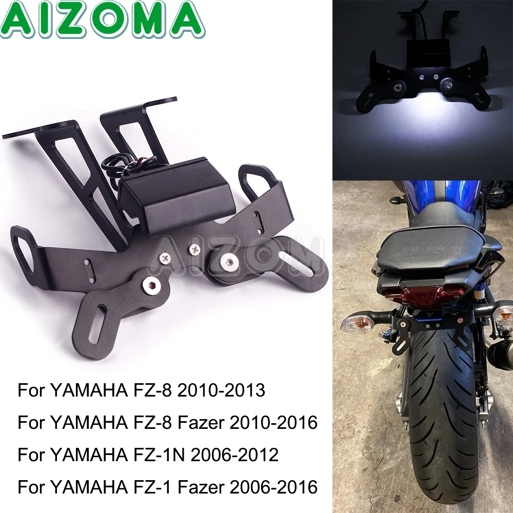 

Motorcycle Fender Eliminator Registration License Plate Holder W/ LED light for YAMAHA FZ-8 Fazer FZ-1 Fazer FZ8 FZ1 FZ 1 FZ 8