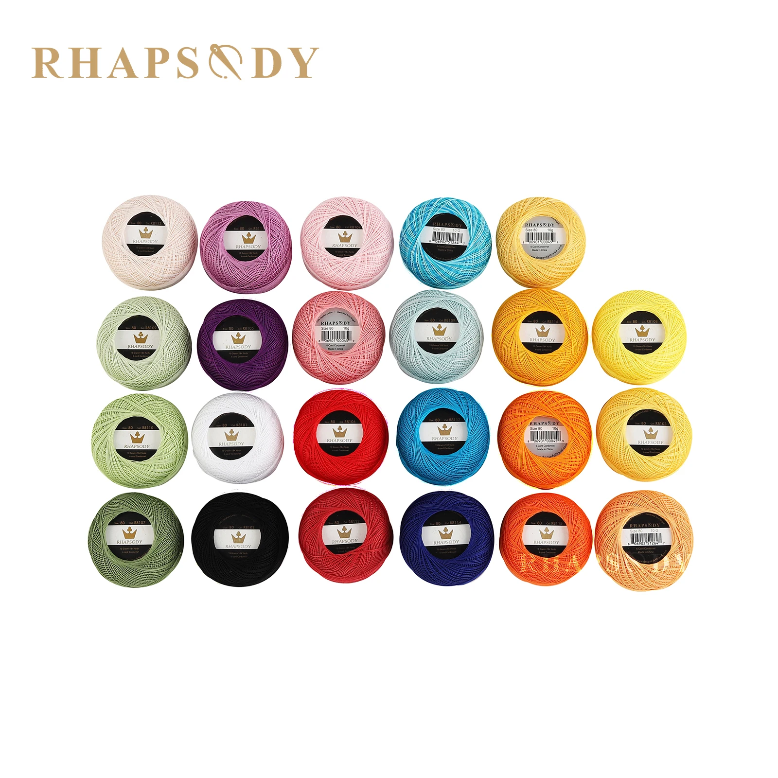 Rhapsody вязание крючком из египетского хлопка размер 80 10 грамм 184 ярдов весенний