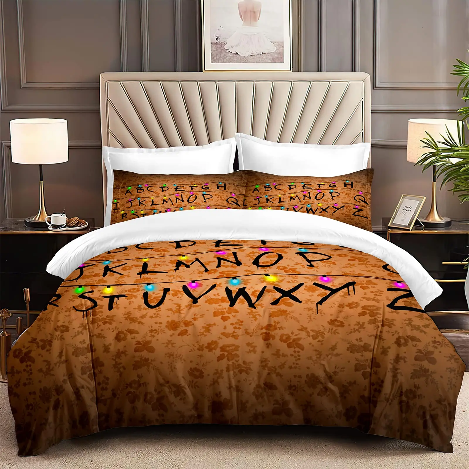 

Stranger Things Duvet Cover Set Single Twin Full Queen King Size Bed Linens Quilt Cover Bed Set Bedroom Decor Bedding Set 2/3pcs