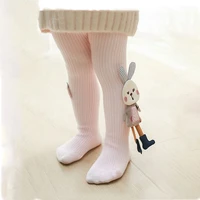 cotton childrens tights princess cute bunny baby pantyhose baby spring and autumn new trousers lace stockings kids clothing