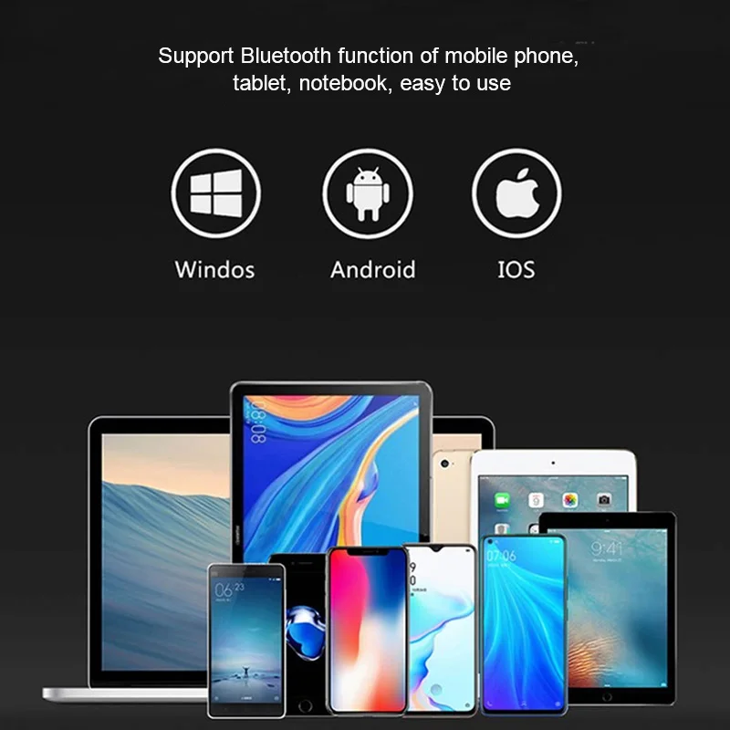 Складная клавиатура с сенсорной панелью Bluetooth совместимая портативная