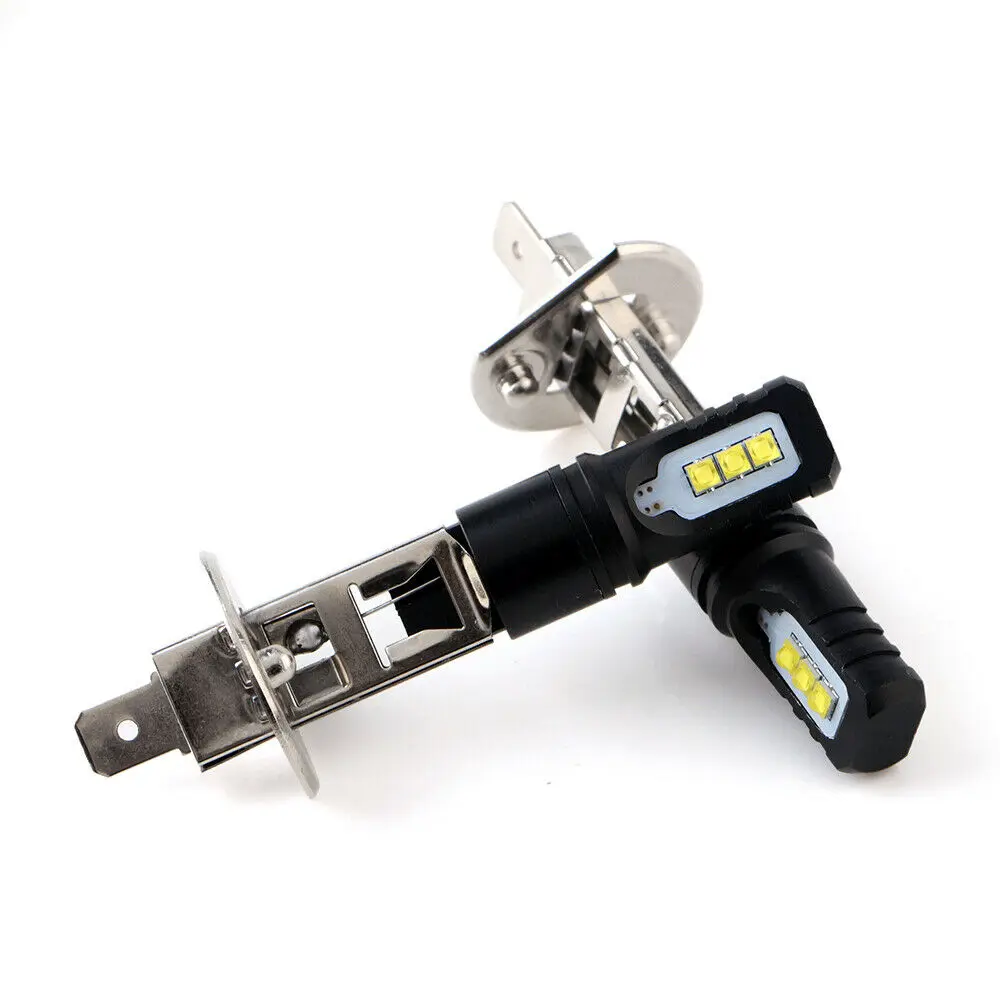 2 шт. Автомобильные светодиодные противотуманные фары H1 H6 6SMD 6000K белый свет 2525
