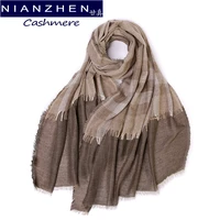 nianzhen 80 cm 196 cm inner mongolia send pure cashmere scarf rough cut flower shawl autumn winter women warm d200013