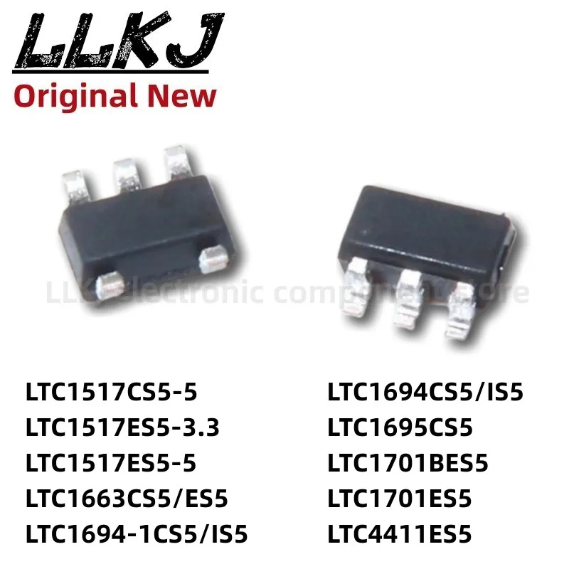 Набор схем LTC1517CS5 1663ES5 1694-1IS5 1695 1701 4411BES5 5/3.3 SOT23-5, 1 шт.