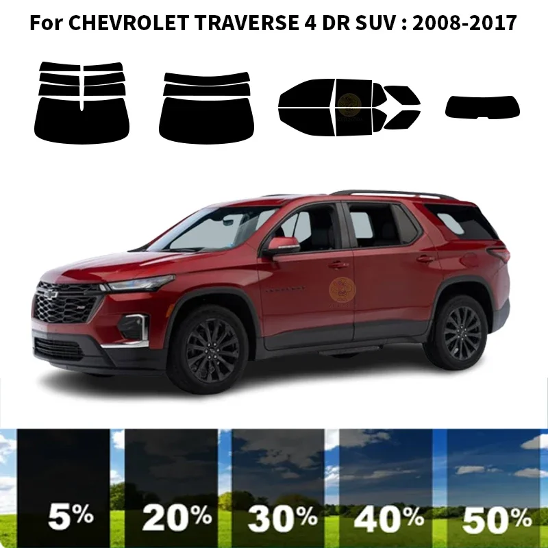 

Precut nanoceramics car UV Window Tint Kit Automotive Window Film For CHEVROLET TRAVERSE 4 DR SUV 2018-2023