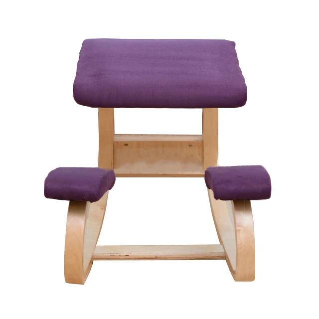 wooden kneeling chair stool ergonomic correct posture computer chair anti myopia knee chair wooden home office furniture free global shipping
