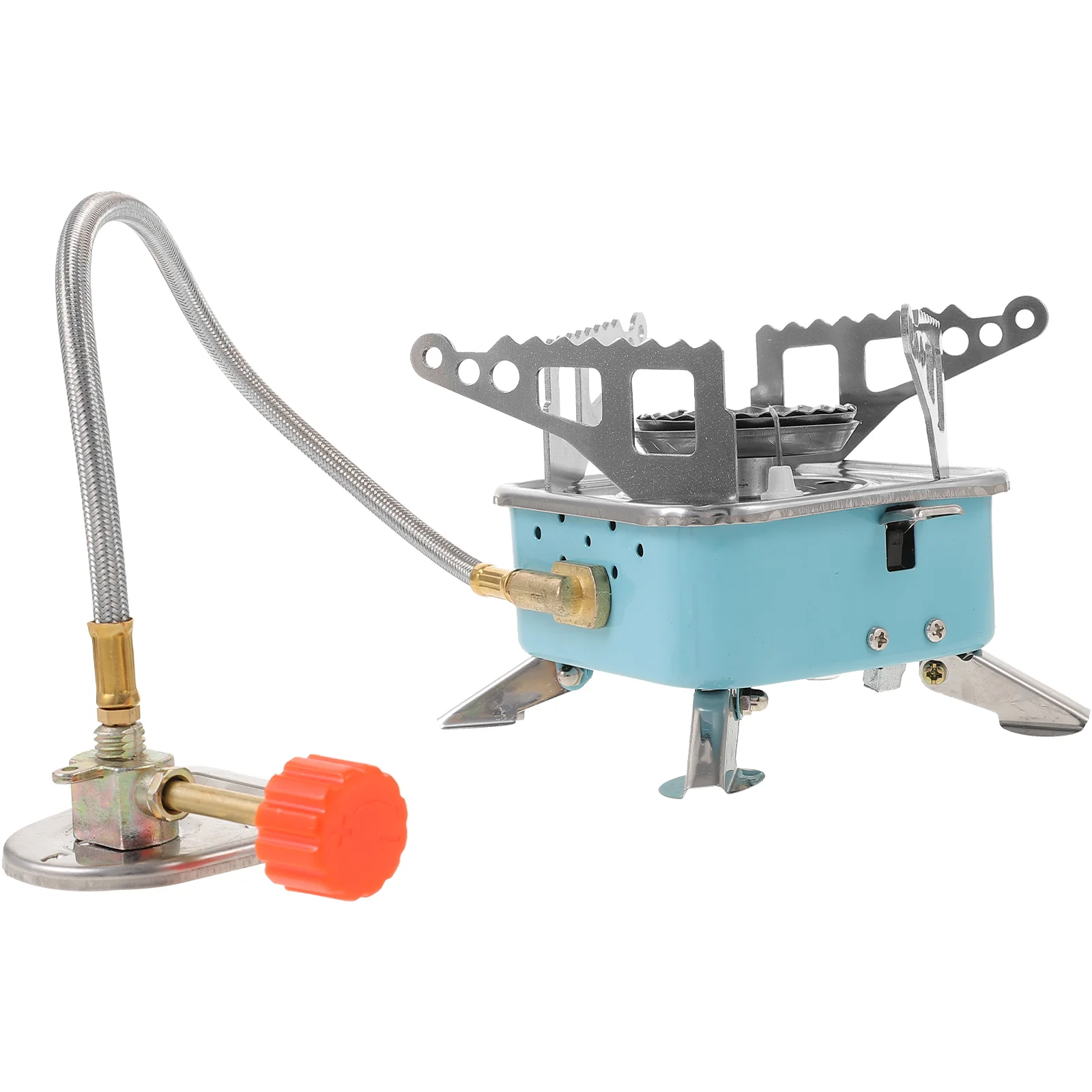 

Camping Metal Stove Portable Tent Gas Burner Stoves Stainless Steel Folding Burning