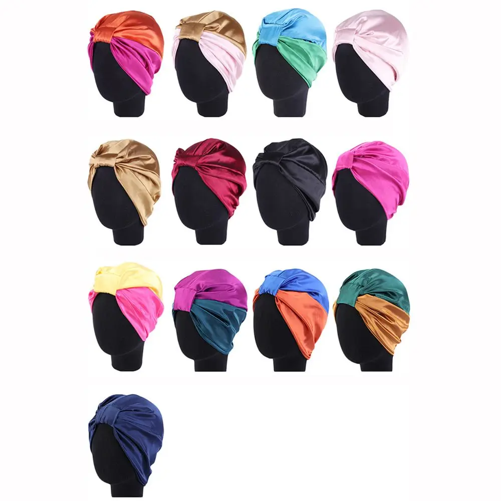 Новый Шелковый тюрбан для женщин головной убор головные уборы Женский выпадения