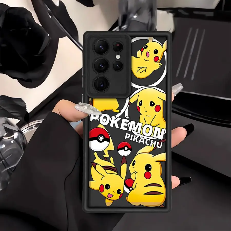 Фото Чехол для телефона Samsung Galaxy S26Ultra Note 20 Ultra S20 FE S23 S21 S25 S22 S26 Plus S24 ultra P-Pikachus And Squirtle №5