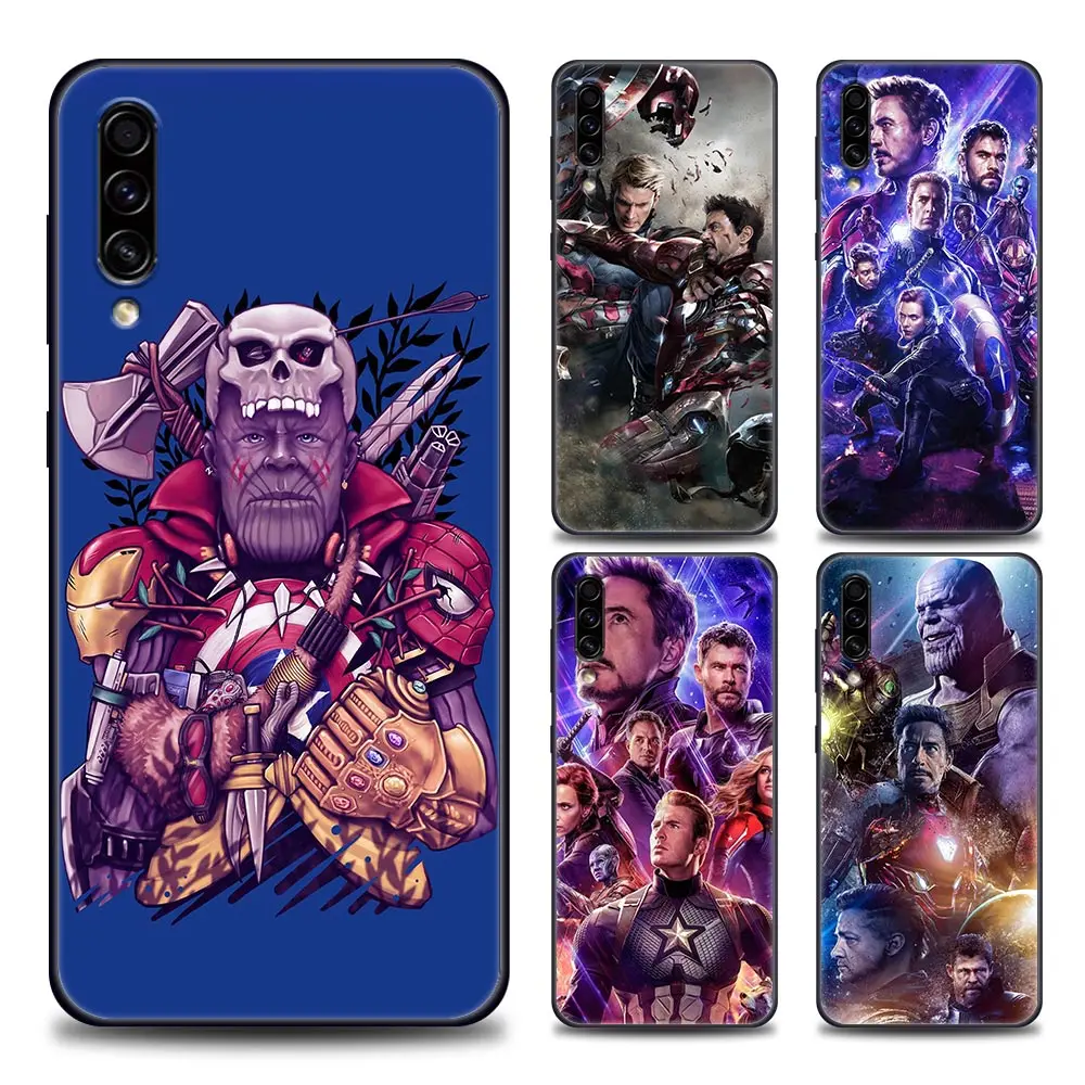 

Marvel Superhero Movie Avengers Phone Case for Samsung Galaxy A90 A70 A60 A50 A40 A30 A20 A10 Note 8 9 10 20 Ultra 5G Soft Cover