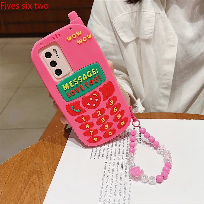 Корейский милый розовый 3D мультяшный Чехол для мобильного телефона iPhone 15 14 13 12 11