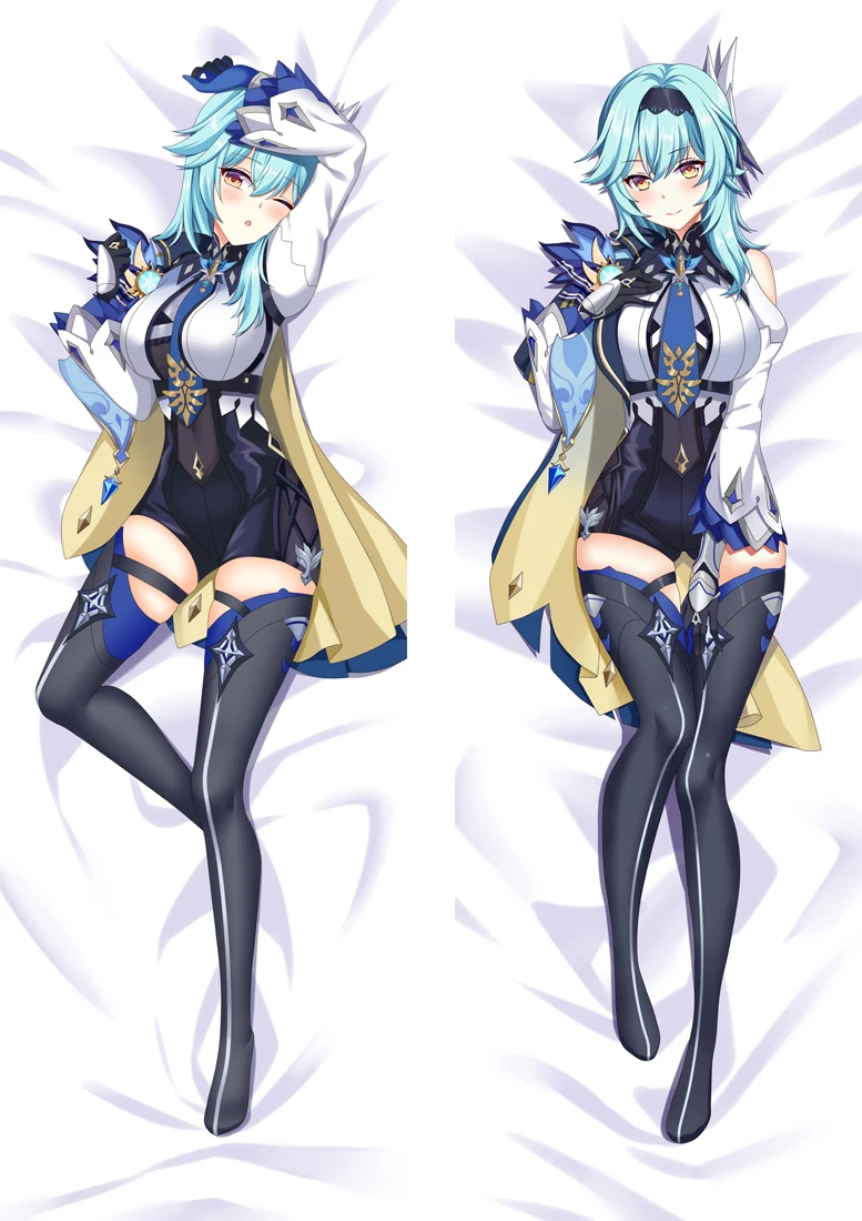 

Genshin Impac Eula Lawrence Pillow Case Cosplay Anime Game Cartoon Kawaii Accessories Prop