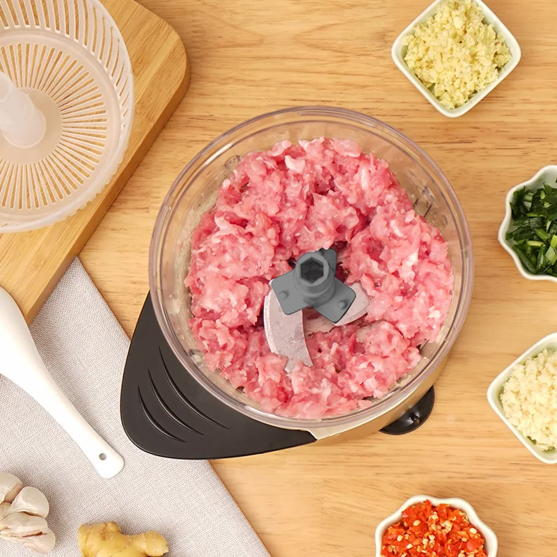 manual meat grinder chopper garlic cutter home multifunction chopper food processor kitchen cutter home gadgets bc50jrj free global shipping