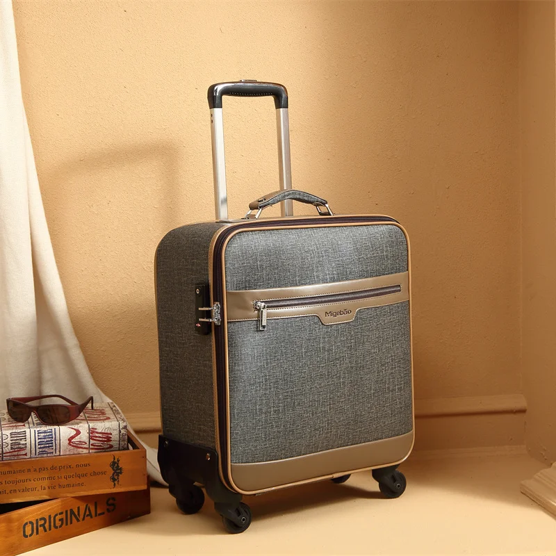 20-inch carry on business travel suitcase portable mini trolley case Women's zipper boarding case luggage set  maletas de viaje