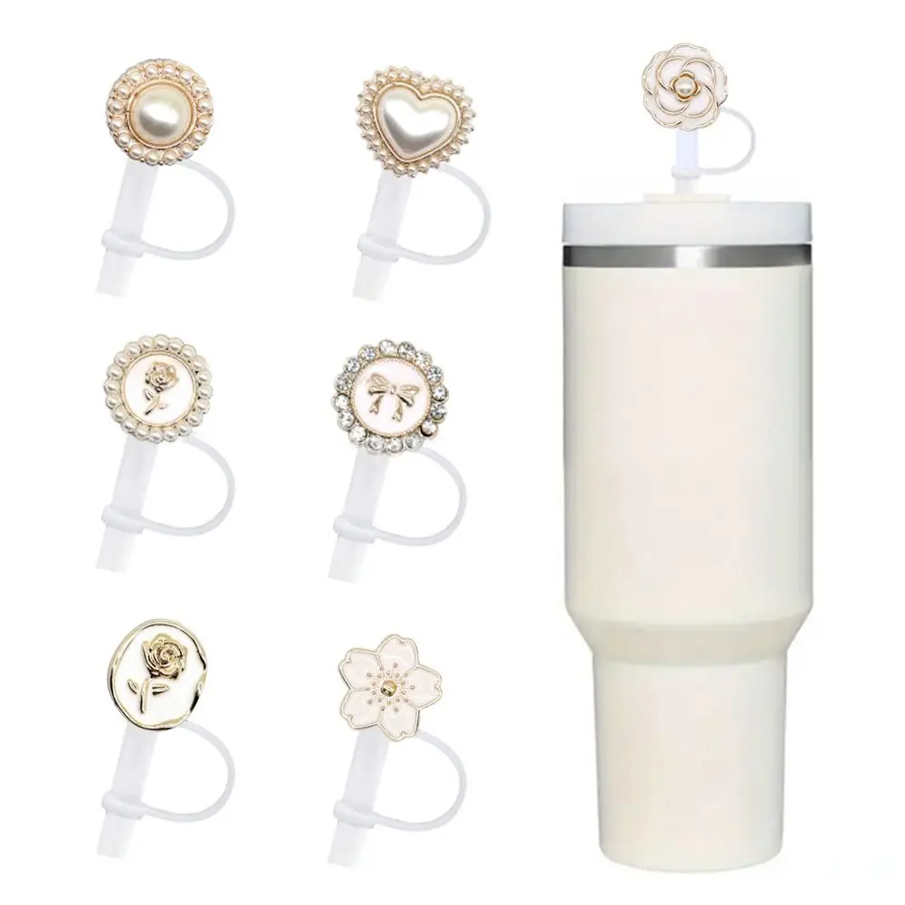 1 шт. силиконовая жемчужная заглушка для трубочек многоразовая Крышка питьевой