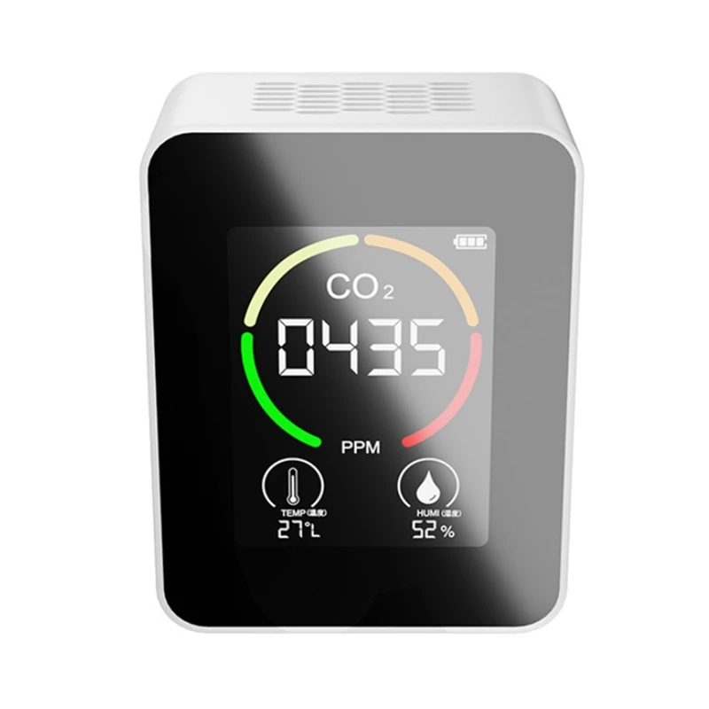 

BMDT-Far Infrared CO2 Meter Digital Temperature Humidity Tester Carbon Dioxide TVOC HCHO Detector Air Quality Monitor