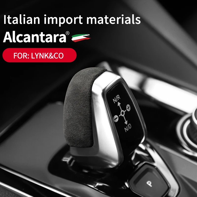 

Alcantara Suede Car Shift Cover Shift Handle Headgear Cover Shift Lever Protective Cover for Lynk & Co 02, 03 2018- 2021 Models