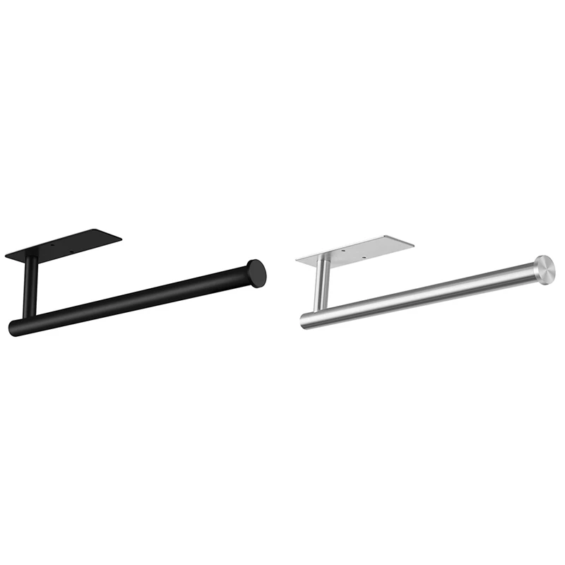 

Paper Towel Holder-Under Cabinet Paper Towel Rack,Wall Mount Towel Paper Holder For Kitchen, Bathroom