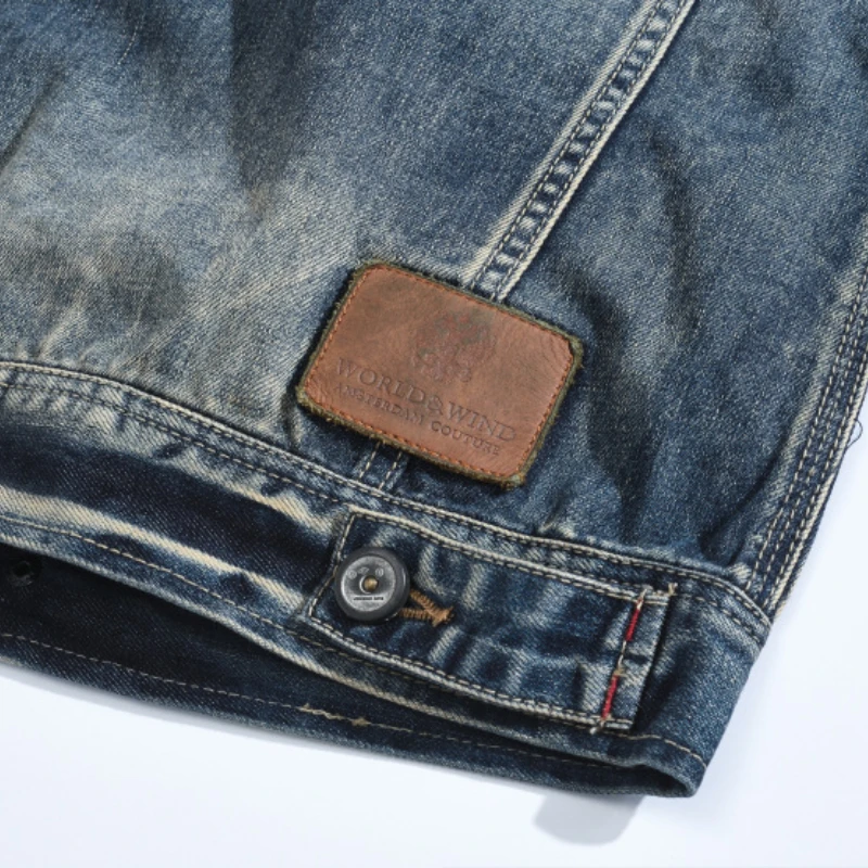 Винтажное Мужское пальто на молнии с длинным рукавом Мужская Байкерская