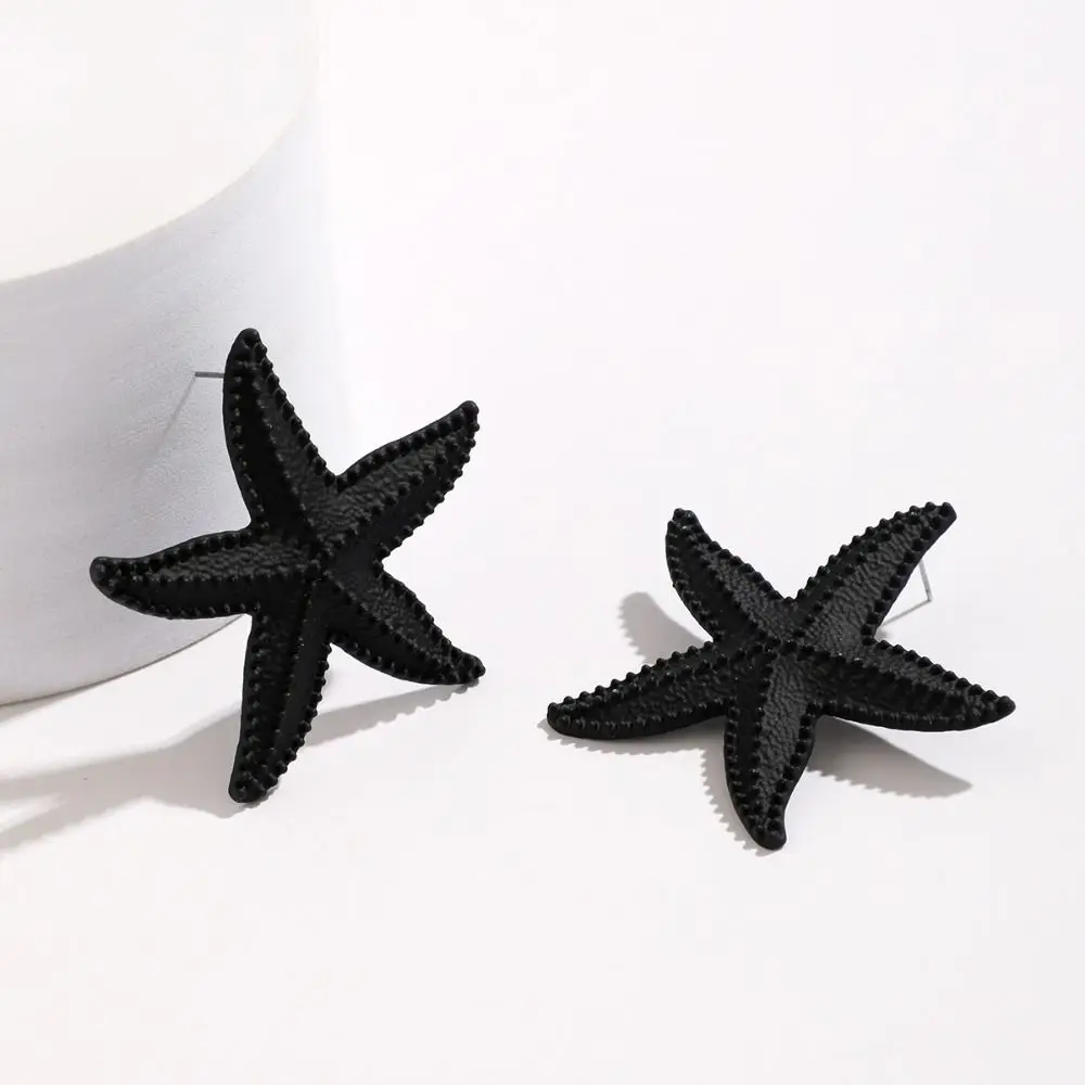 Женские серьги-гвоздики из сплава простые ювелирные украшения в виде морской