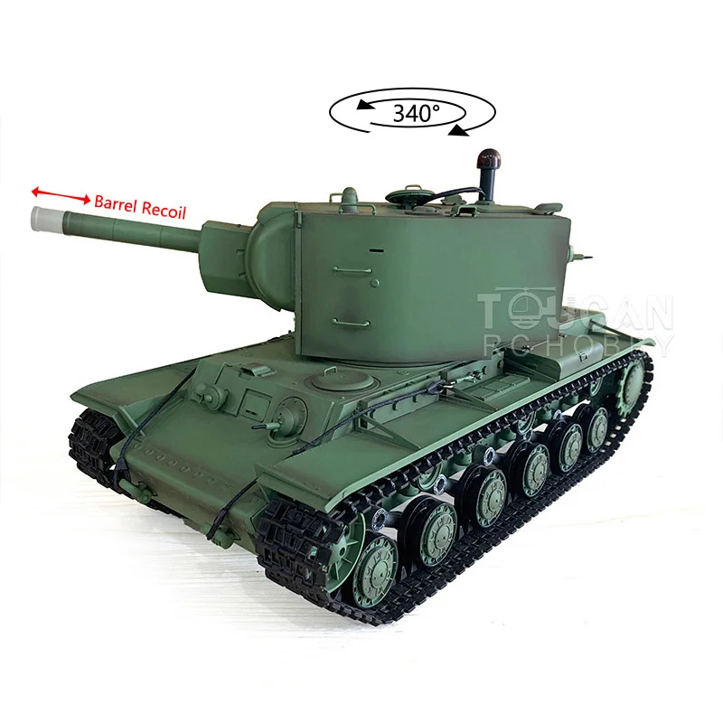 

AU Stock Heng Long 1/16 TK7.0 Plastic Soviet KV-2 RC Tank Gigant 3949 With Barrel Recoil RTR Model TH19747-SMT5