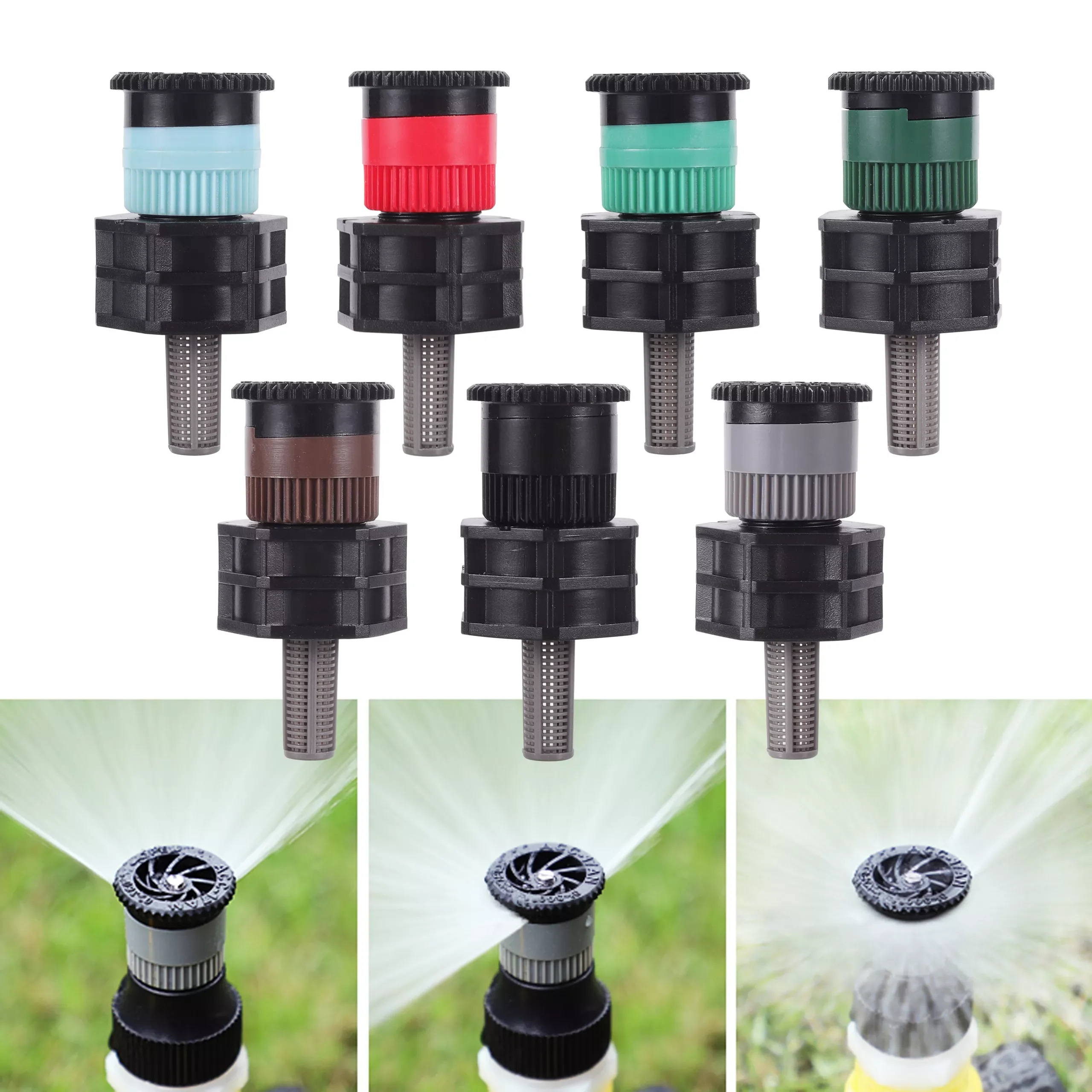 

2022New 1Pc Pop-up Sprinklers Replacement Scattering Nozzles 0~360 Degree Adjustable Garden Park Farm Grass Lawn Crops Irrigatio