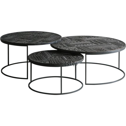 Кофейный столик из массива дерева в скандинавском стиле