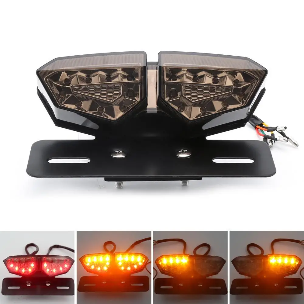 

Водонепроницаемый стоп-сигнал для мотоцикла, с кронштейном для номерного знака