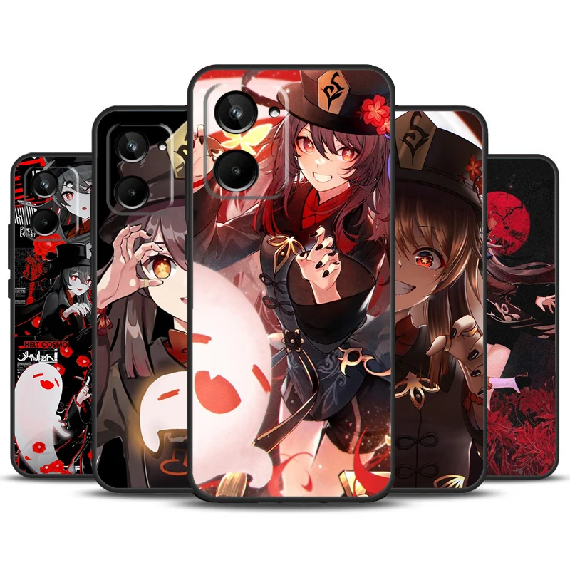 Genshin Impact Hutao для Realme 11 12 Pro Plus 9 10 GT5 GT3 GT Neo5 C35 C31 C30 C33 C51 C53 C55 C21Y C25s чехол