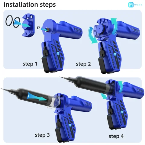 P1030 электрический вспомогательный пневматический прецизионный дозирующий клеевой пистолет для материнской платы телефона, печатная плата BGA, паяльные инструменты для ремонта сварки