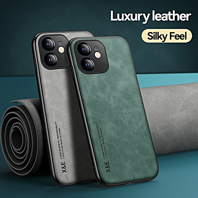 

Magnetic Case For Huawei P50 Pro P30 Lite P40 Plus Mate 20 30 40 P20 Luxury Anti Shock Skin Leather Shockproof Cover Case