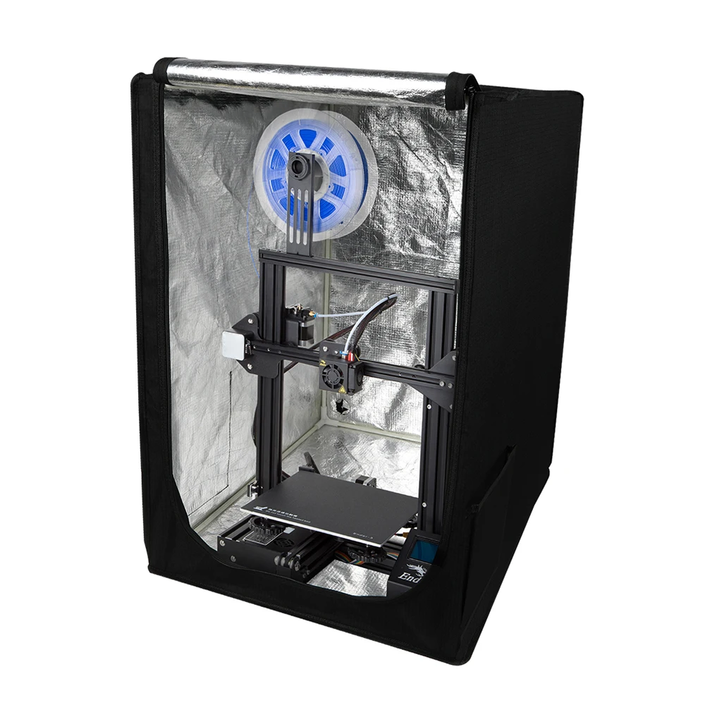 

Creality 3D Printer Enclosure Flame Retardant Aluminum Foil Solid Glass Fiber Rod Cover for FDM 3D Printer Ender-3 Series CR-100