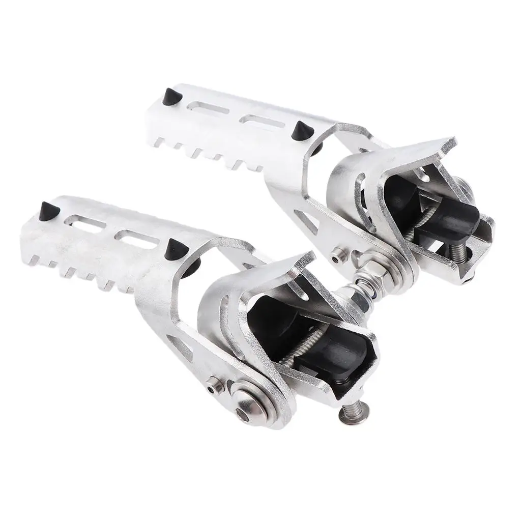 

2x motorcycle stainless steel footrests foldable footrest for R1200GS LC