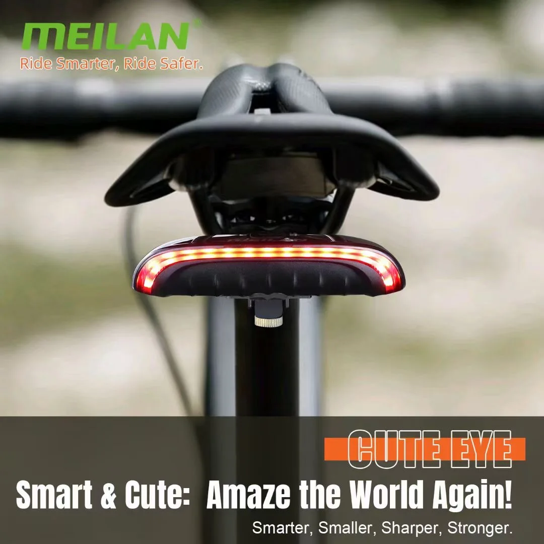 

Meilan USB Bike Light Smart Bicycle Lamp Remote BLE4.0 LED Taillight Brake Sensing Turn Signal Rear Light Bicycle Accessories