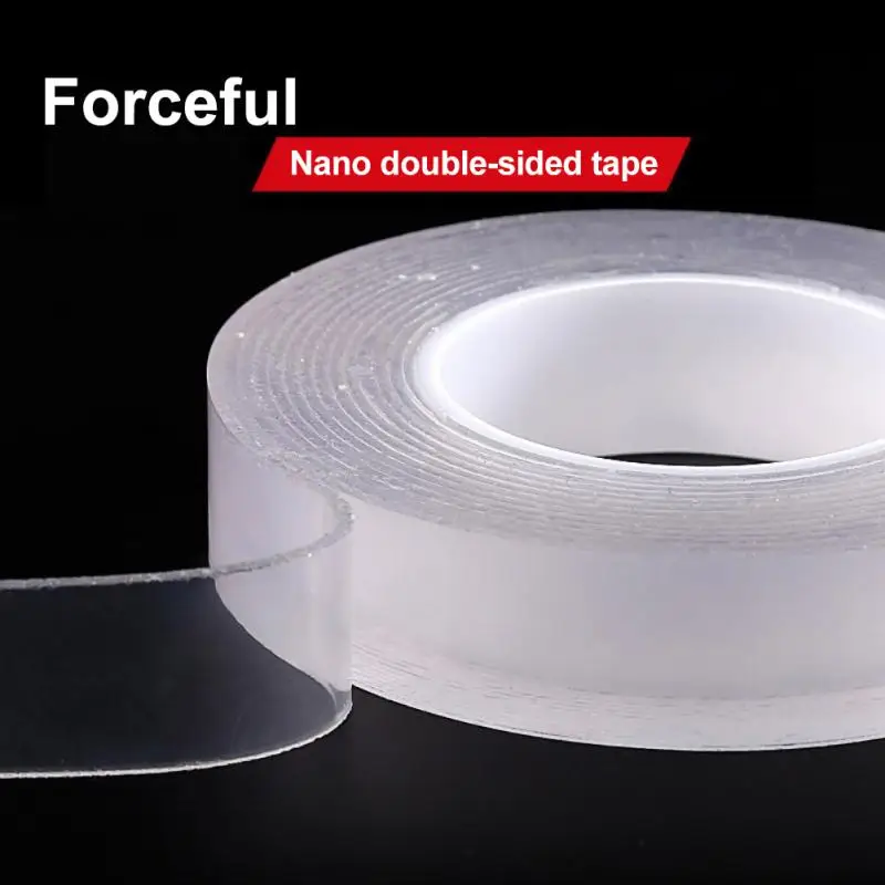 

Nano Tape Transparent Double Sided Sticky Glue Traceless Reusable Strong Room Decoration Tapes Bathroom Home Accessories 1/2/3M