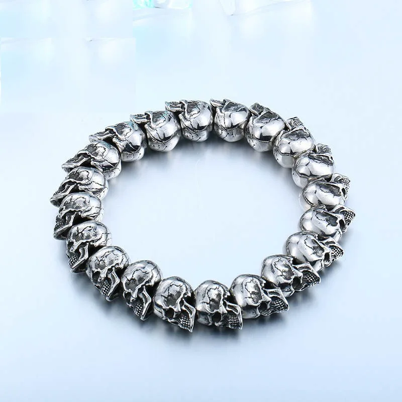 

Personality Jewelry Small Skull Bracelet Trendy Men's All-match Punk Jewelry