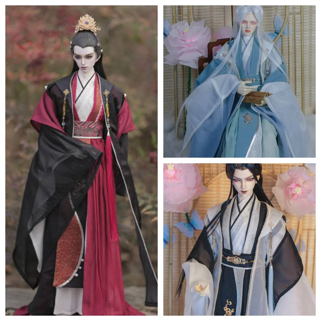 

1/3 Scale BJD Clothes Ancient Costume Hanfu Samurai Robe Outfit For SD13 Longhun68 SSDF Uncle Doll Accessories A1240