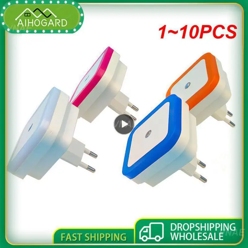 

1~10PCS Living Room Bedroom Lamp Light Control Square Household Creative Home Accessories Halo Nightlight Mini Wireless Sensor