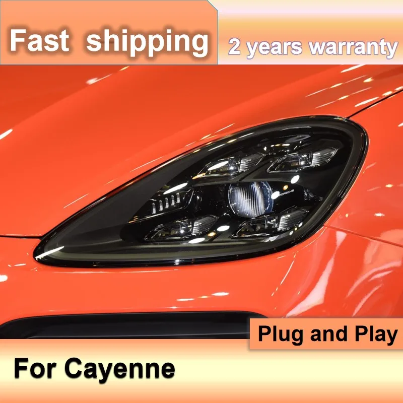 

Автомобильные аксессуары для Porsche Cayenne передсветильник РА 2011-2014 Cayenne Передняя светильник РА LED DRL поворотный сигнал фара дальнего света