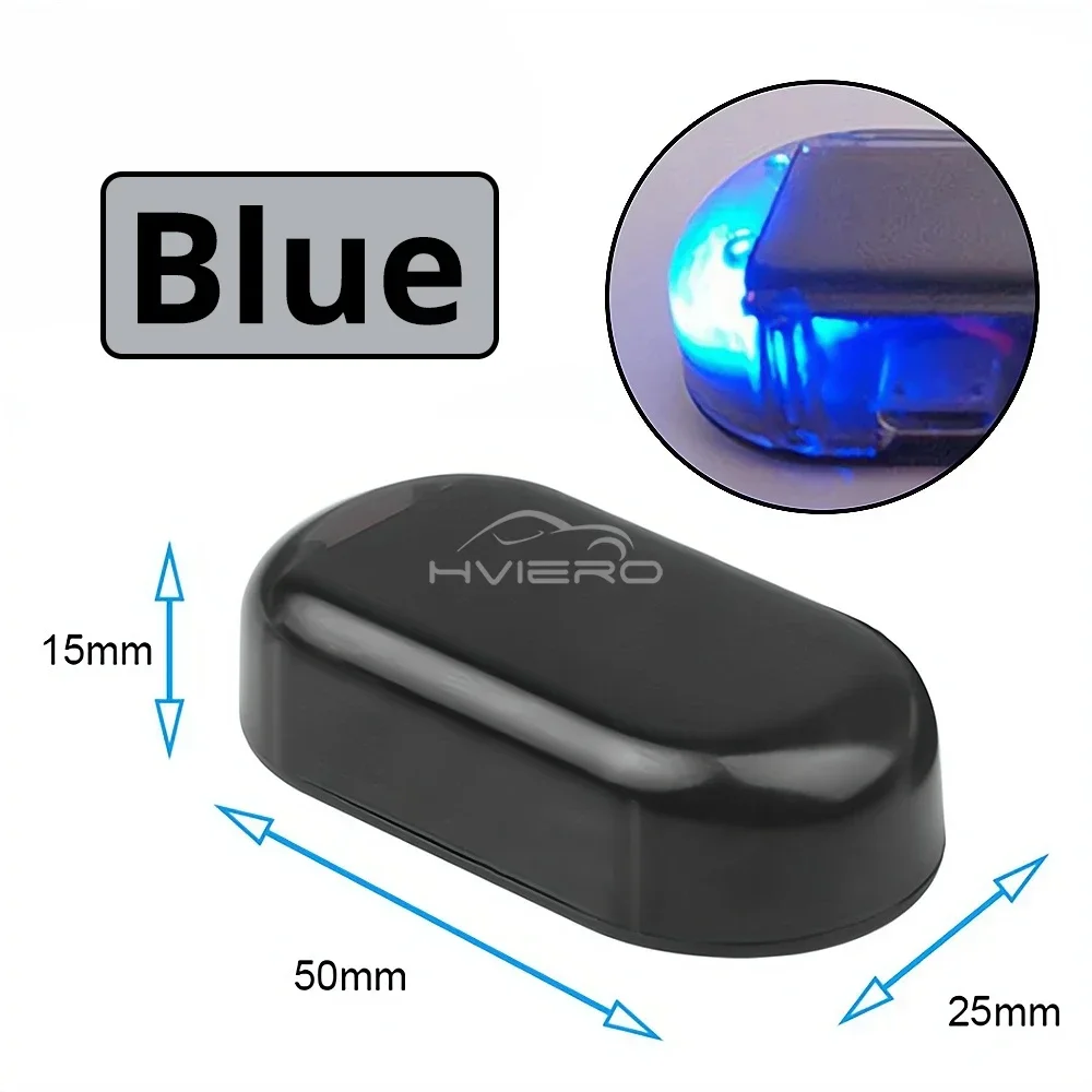 

1 шт., солнечные фонари безопасности, поддельная сигнализация, беспроводное предупреждение, противоугонные красные, синие светодиодные мигающие лампы для автомобиля, грузовика, мотоцикла, улицы