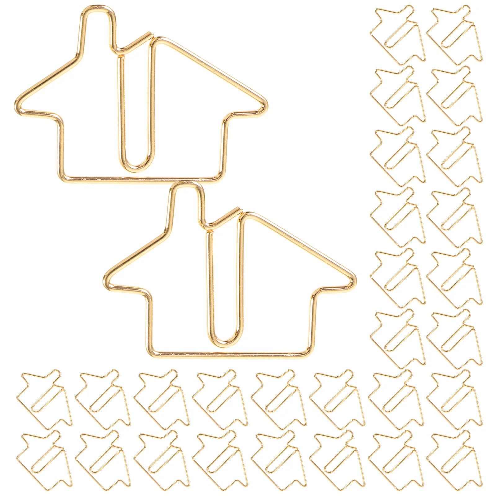 

50pcs Small Paper Clips Delicate Office Metal Paper Clips File Clips Office Stationery