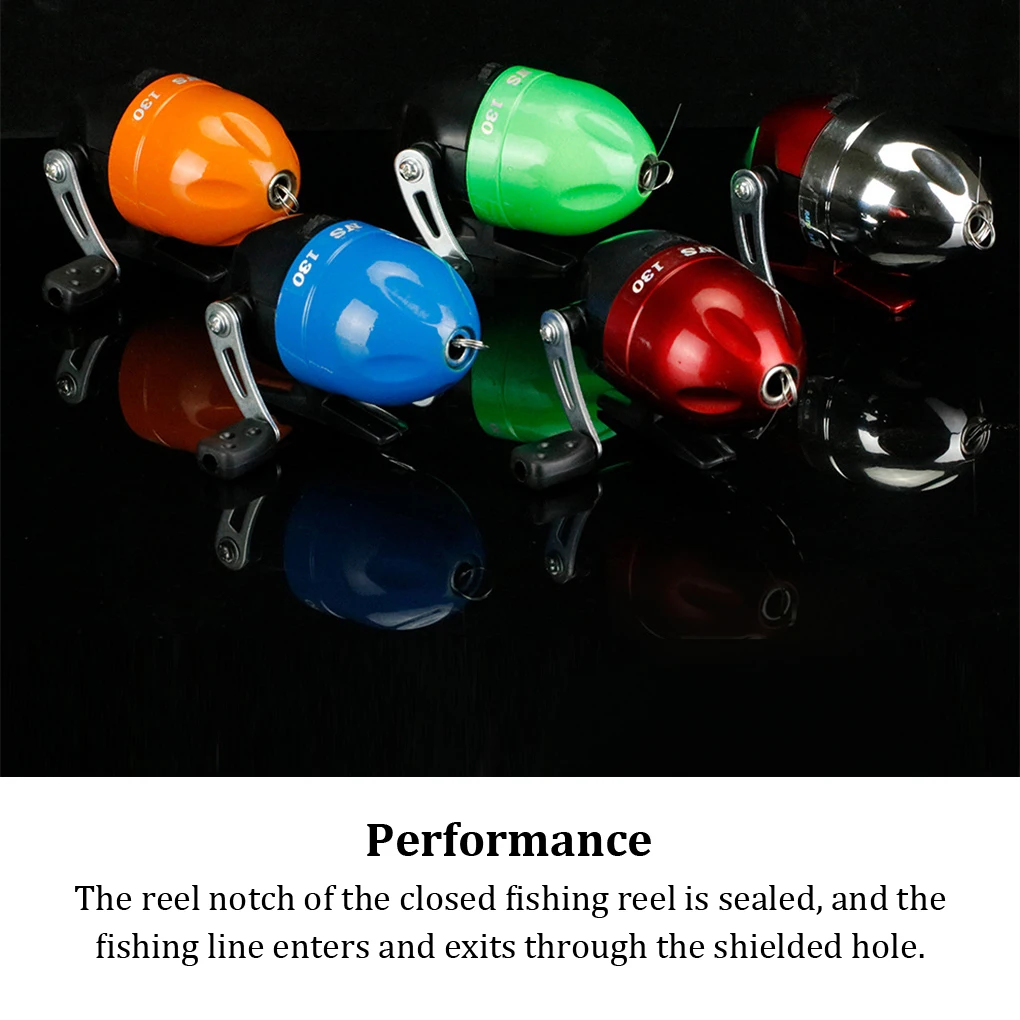 

Рыболовная катушка с одним качающимся рычагом, катушки для забрасывания, маленькие прочные удобные инструменты для заброса приманки, бытовые красные