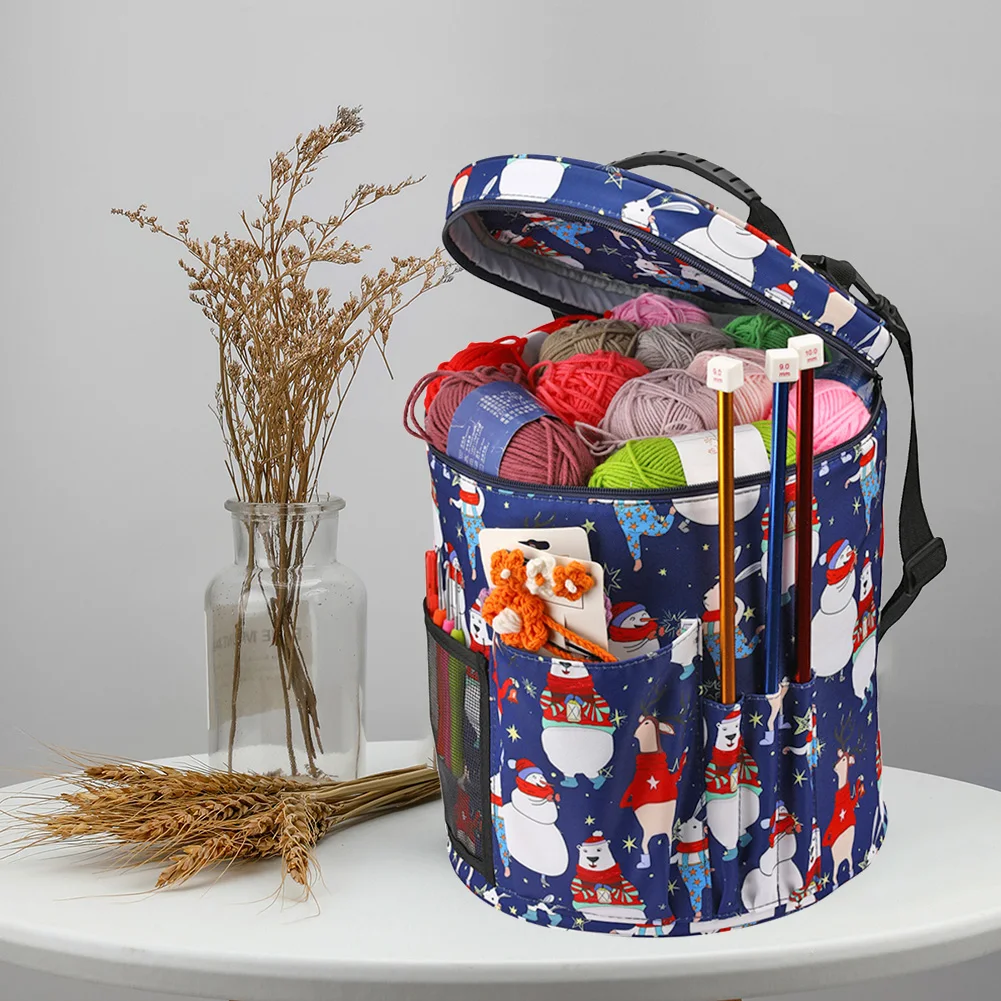 

Тканевая сумка для хранения из ткани Оксфорд, Рождественская сумка для ткани, шерстяной контейнер для спальни, гостиной, общежития, гардеро...