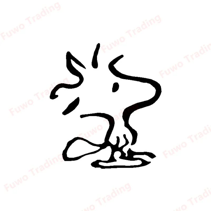 

Fuwo Trading Classic Cartoon Woodstock Bird Vinyl Decoration Car Sticker Decal Cover Scratches/Scratch-Proof