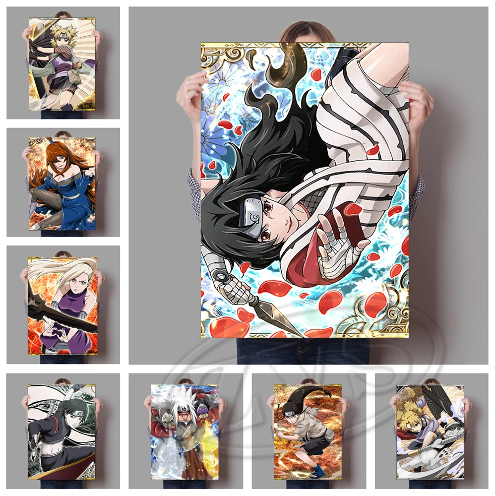 

Домашний декор Наруто холст печать Yamanaka Ino плакаты, постеры Современная JIRAIYA стена искусство HD teмари картины гостиная модульная