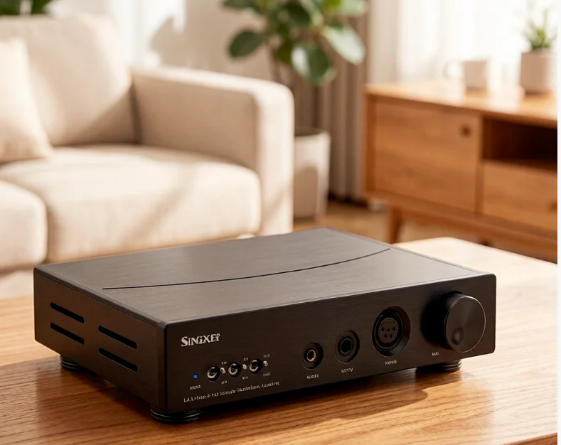 Фото Настольный Hi-Fi аудиоусилитель для домашней студии, Singxer SA-2, полностью симметричный усилитель для наушников класса A, предусилитель 10 Вт №1