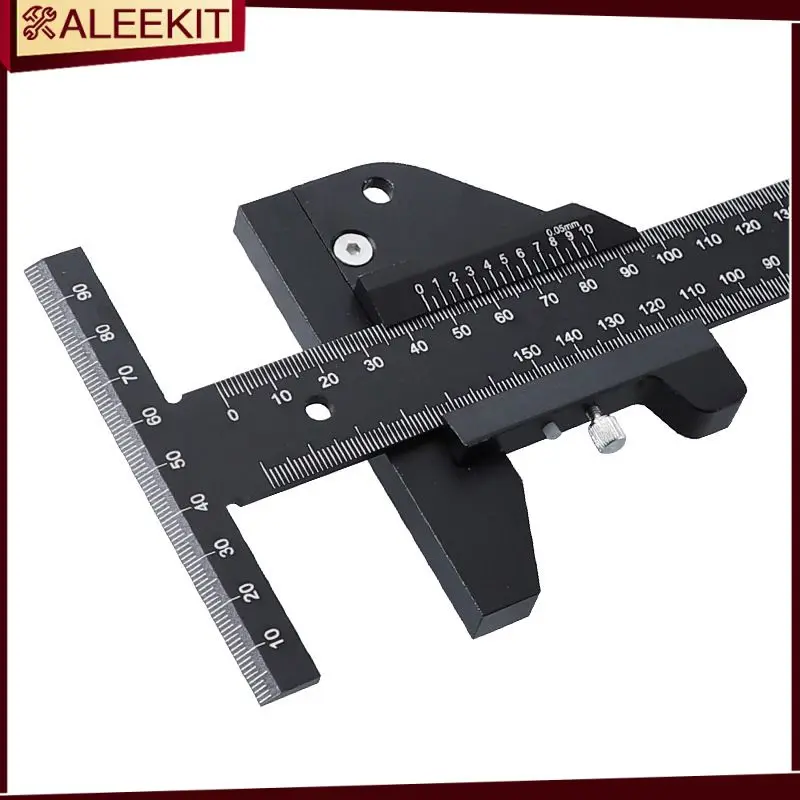 

Woodworking Scribing Rulers 12 inch Aluminum Alloy T-type Marking Ruler Measuring Carpentry Marking Gauge DIY Tools