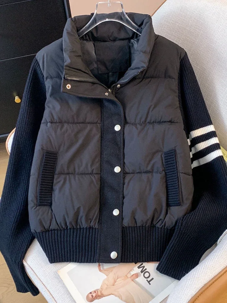 2024 осенне-зимняя модная новая женская роскошная хлопковая куртка высокого