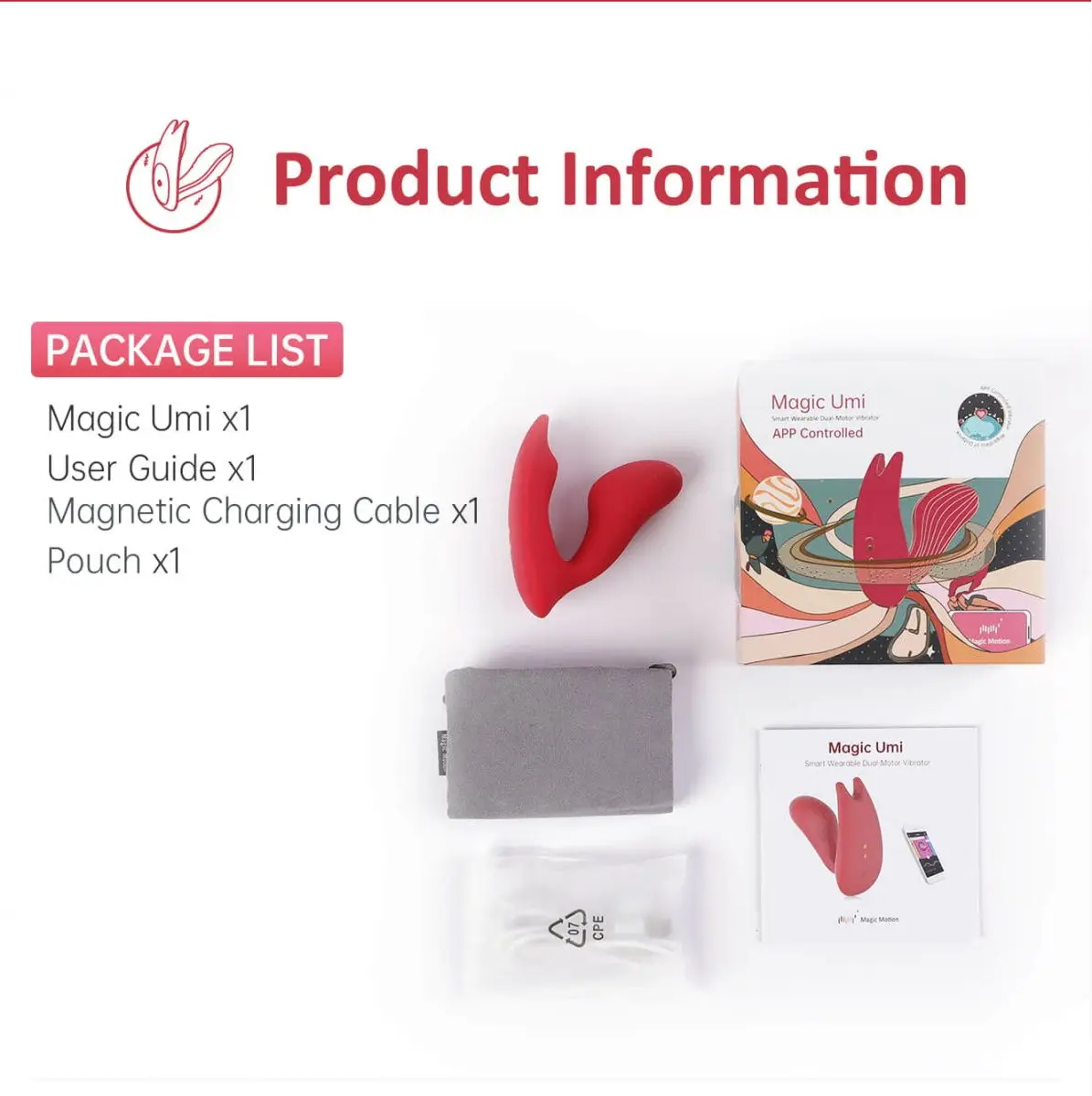 Вибромассажер Magic Motion Umi - 9 5 см. |