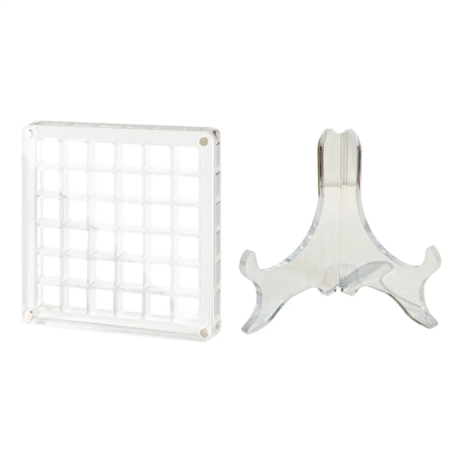 Акриловая коробка для хранения ювелирных изделий с подставкой декоративная